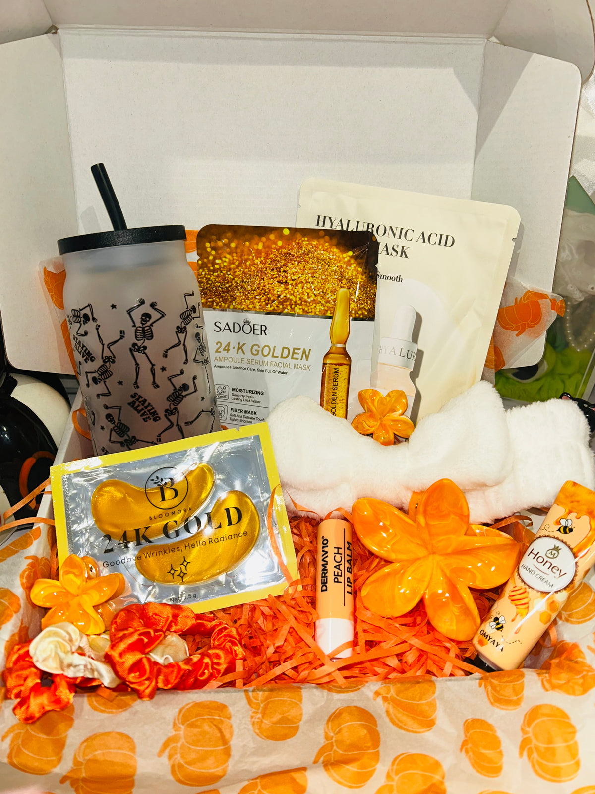 Skeleton Cup Self-Care Halloween Gift Box